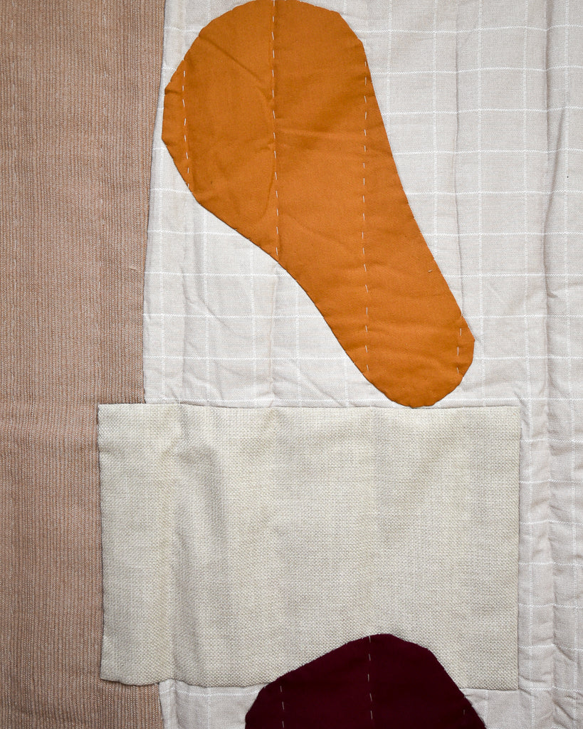 Handmade Recycled Material Patchwork Wall Hanging