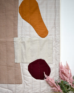 Handmade Recycled Material Patchwork Wall Hanging
