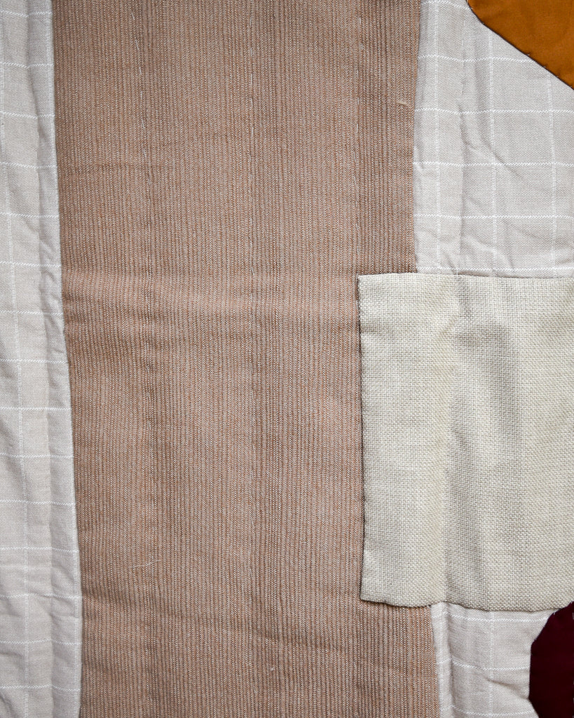 Handmade Recycled Material Patchwork Wall Hanging