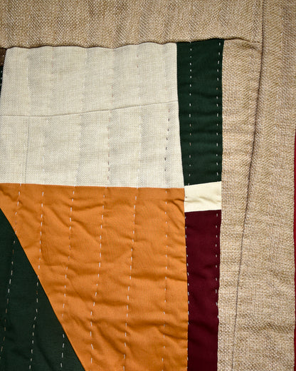 Handmade Recycled Material Patchwork Wall Hanging