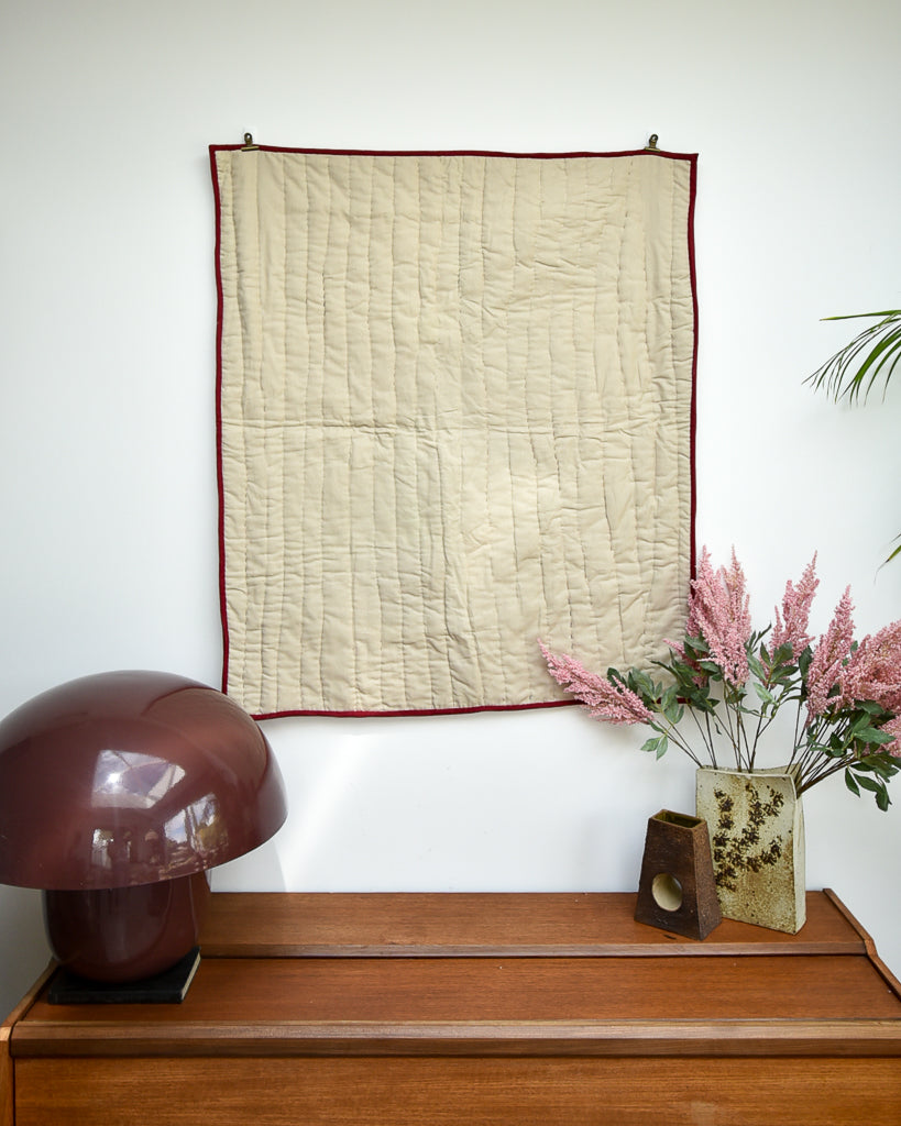 Handmade Recycled Material Patchwork Wall Hanging