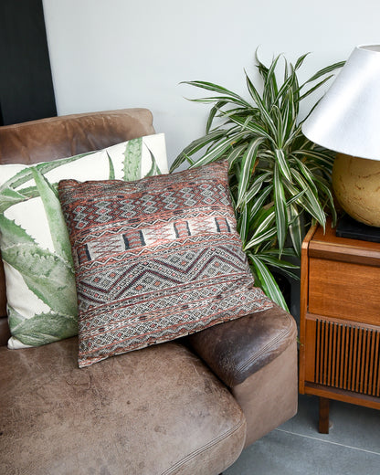 Vintage Moroccan / Turkish Style Cushion (17"x17" Square)