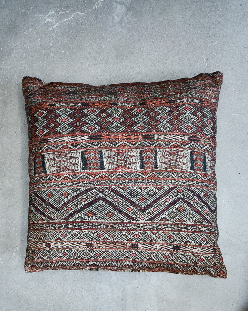 Vintage Moroccan / Turkish Style Cushion (17"x17" Square)