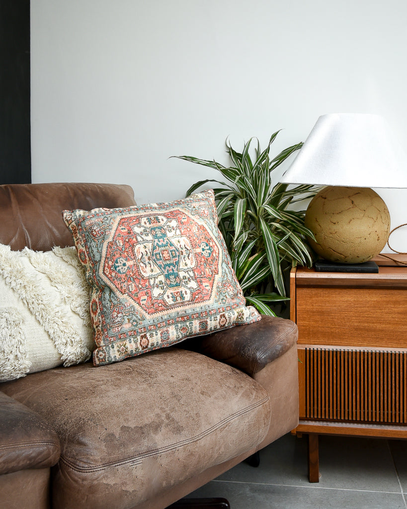 Vintage Moroccan / Turkish Style Cushion (17"x17" Square)