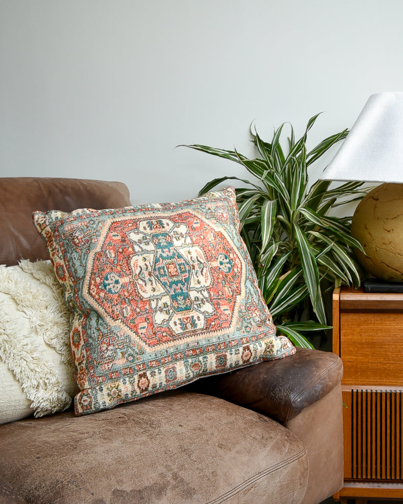 Vintage Moroccan / Turkish Style Cushion (17"x17" Square)