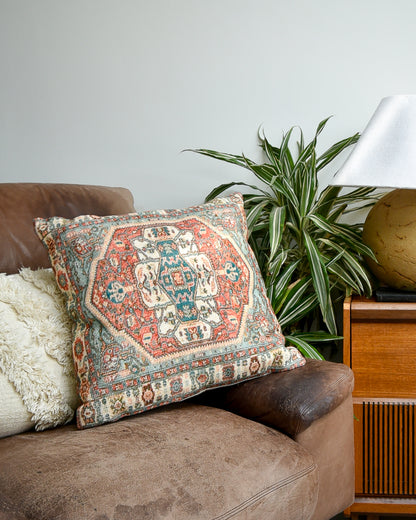 Vintage Moroccan / Turkish Style Cushion (17"x17" Square)