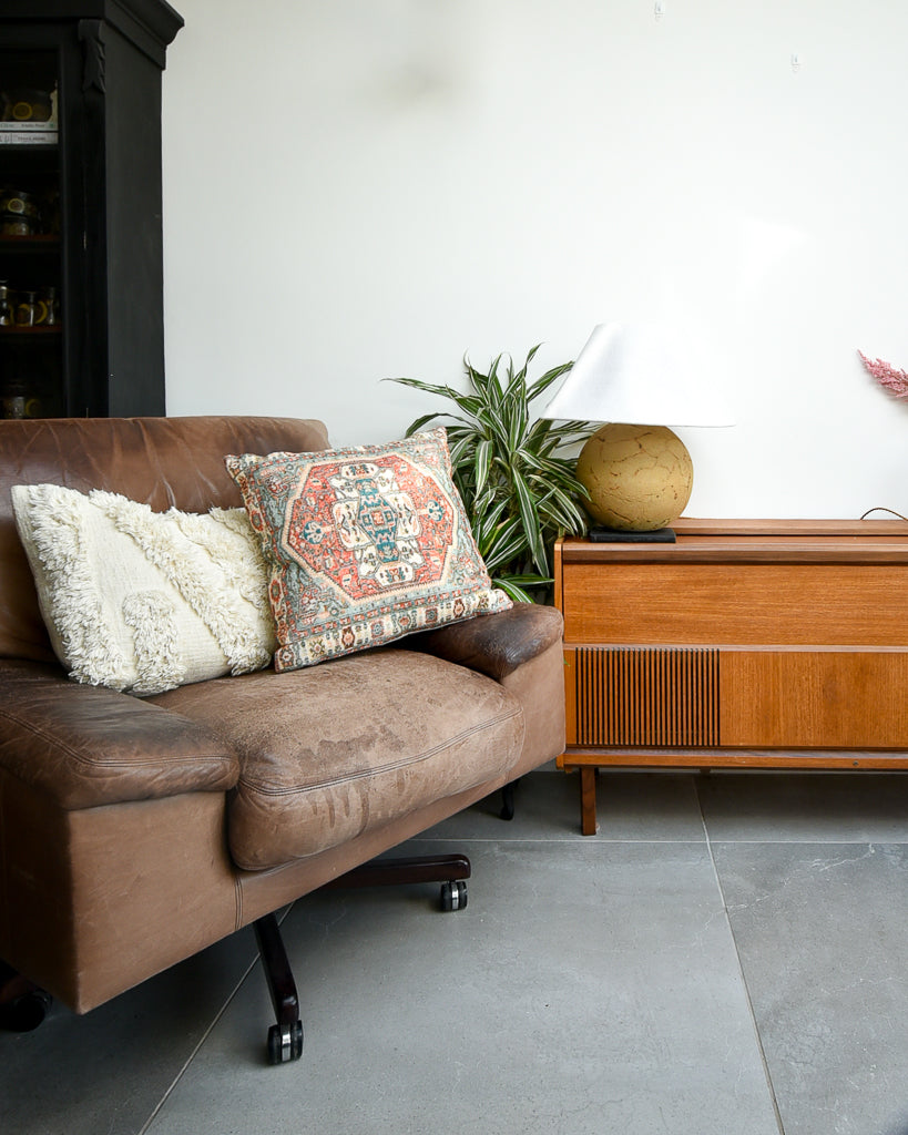 Vintage Moroccan / Turkish Style Cushion (17"x17" Square)