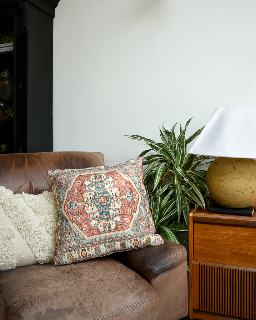 Vintage Moroccan / Turkish Style Cushion (17"x17" Square)