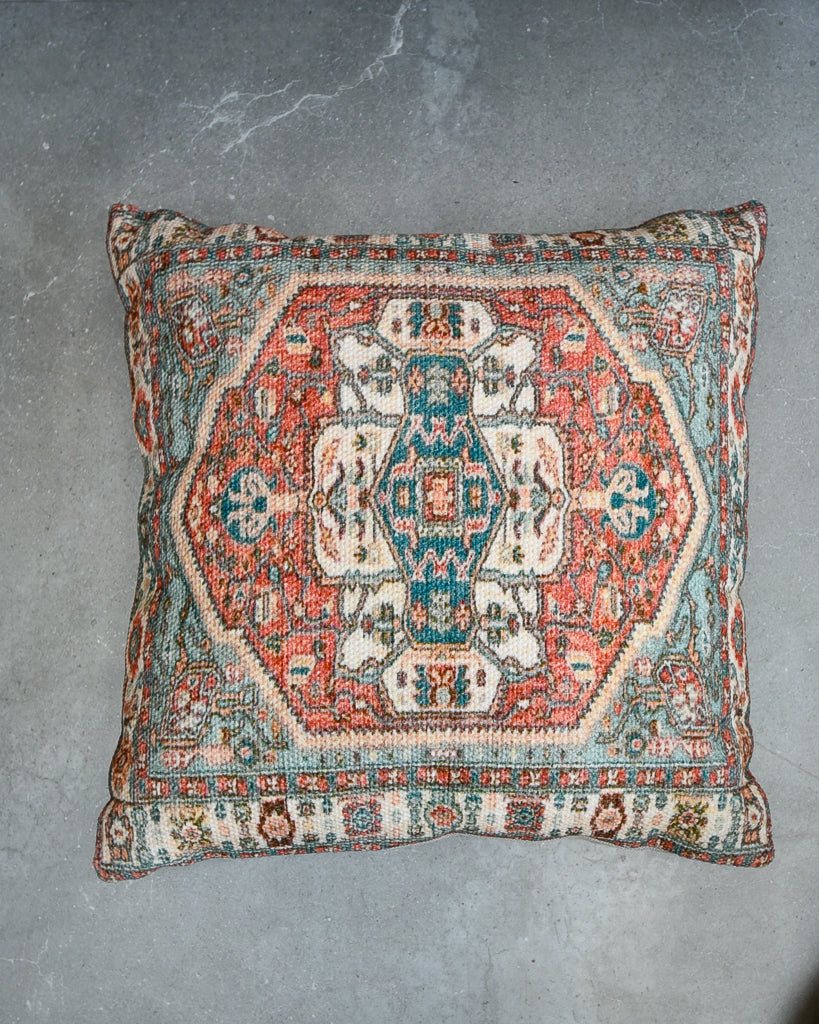 Vintage Moroccan / Turkish Style Cushion (17"x17" Square)
