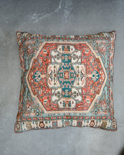 Vintage Moroccan / Turkish Style Cushion (17"x17" Square)