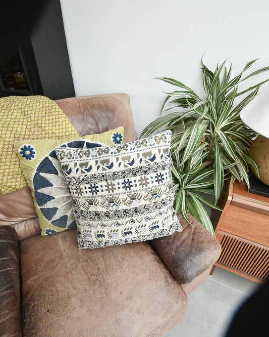 Vintage Suzani / Persian Style Cushion (17"x17" Square)
