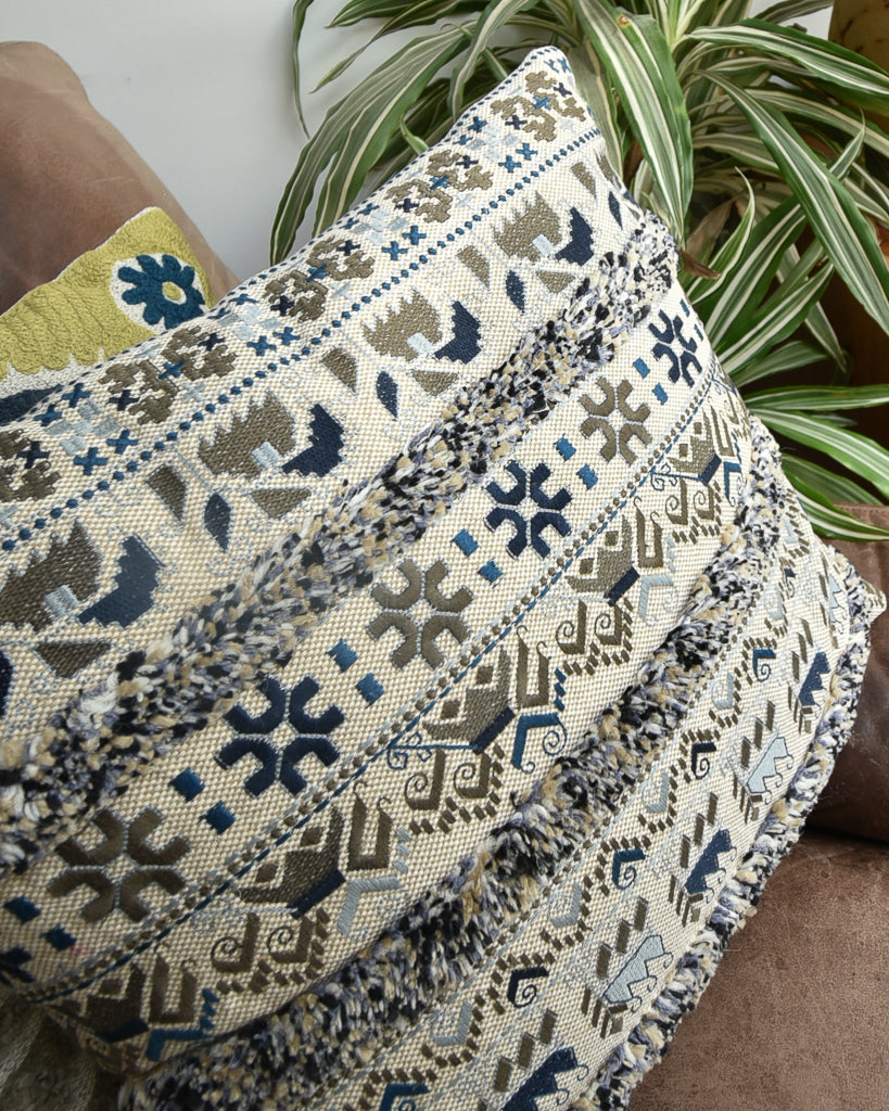 Vintage Suzani / Persian Style Cushion (17"x17" Square)