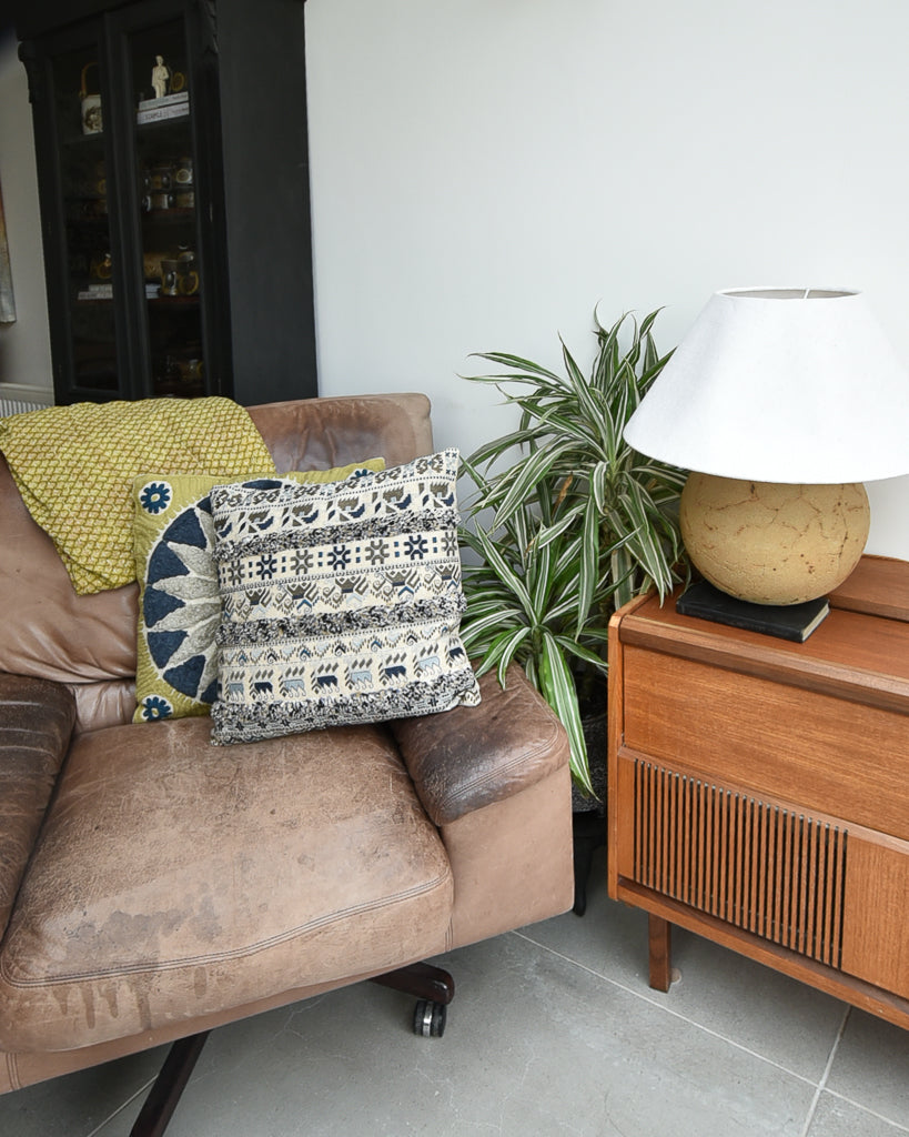 Vintage Suzani / Persian Style Cushion (17"x17" Square)