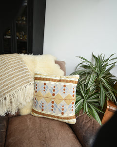 Vintage Indian / Jaipur Style Cushion (17"x17" Square)