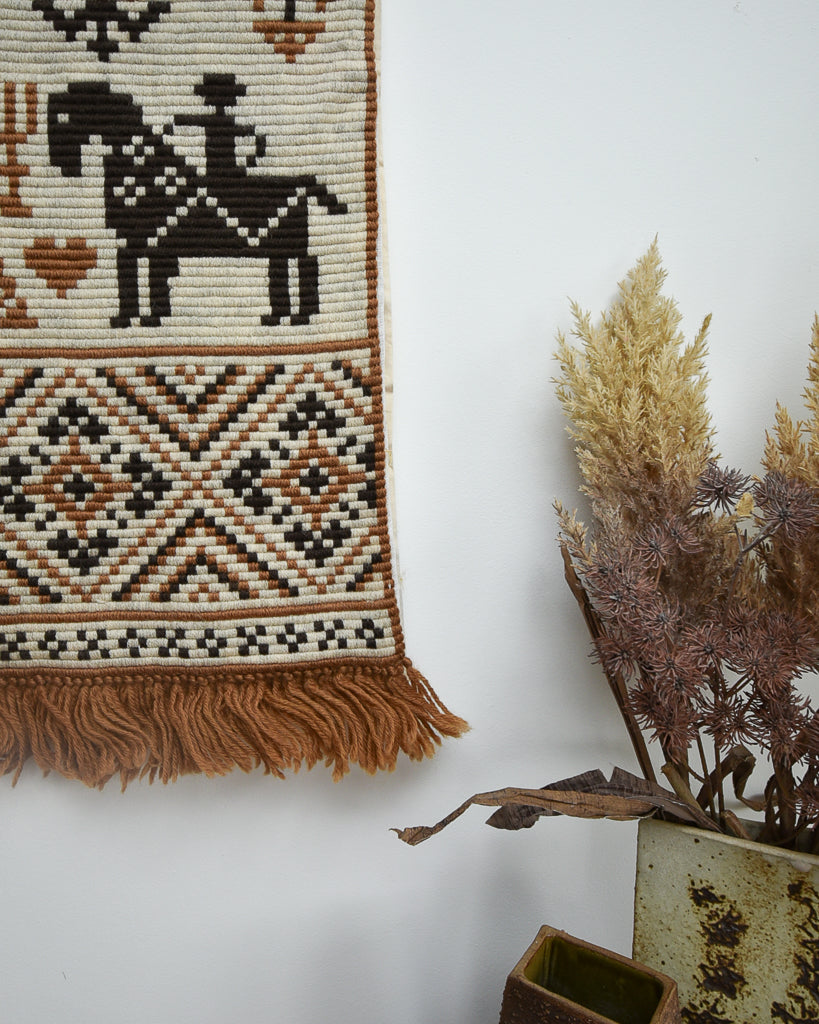 Norwegian Wool Tapestry Wall Hanging