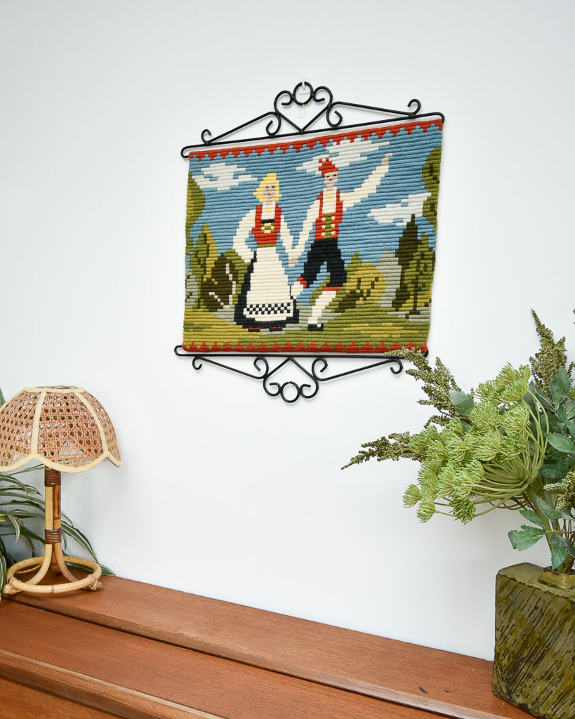 Norwegian Wool Tapestry Wall Hanging