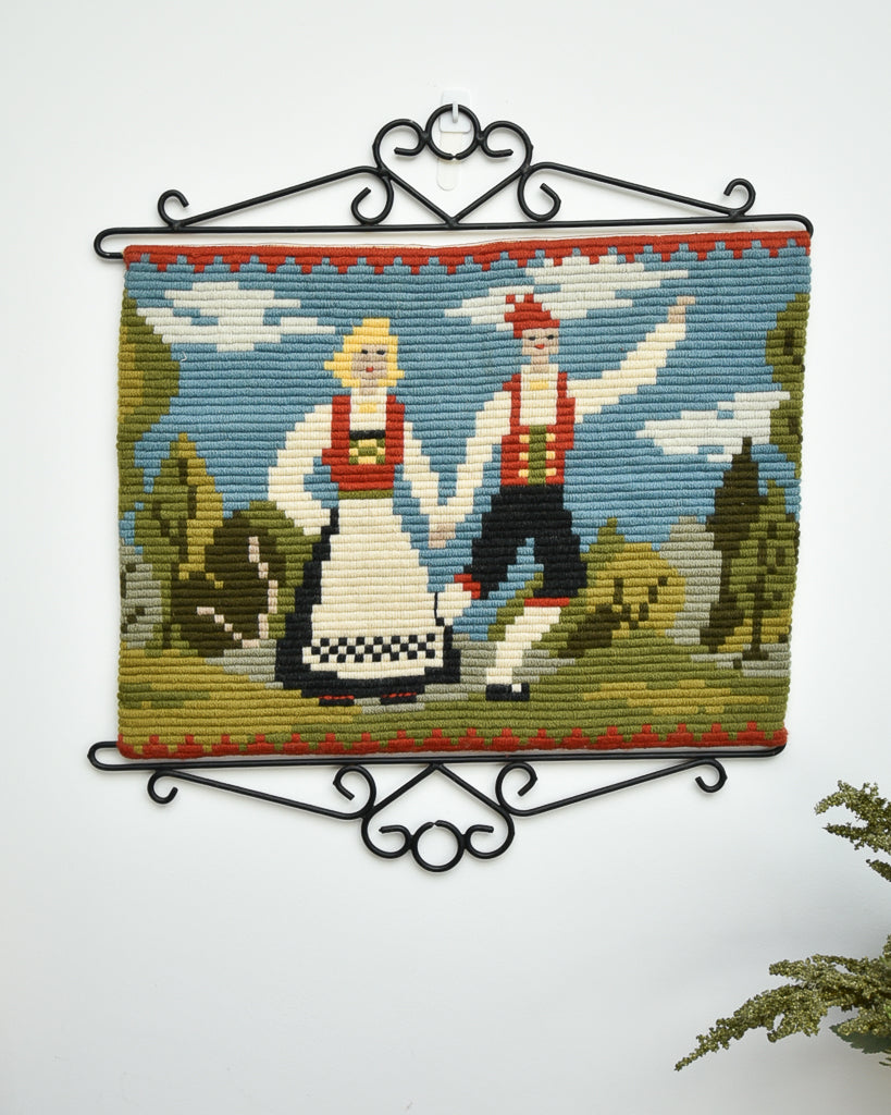 Norwegian Wool Tapestry Wall Hanging