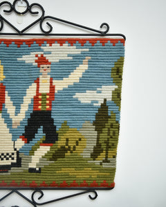 Norwegian Wool Tapestry Wall Hanging