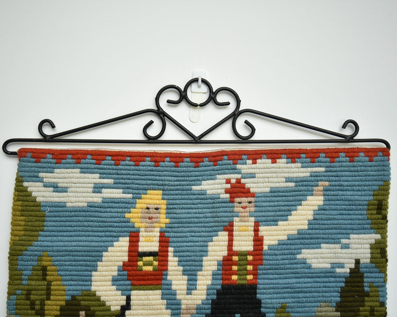 Norwegian Wool Tapestry Wall Hanging