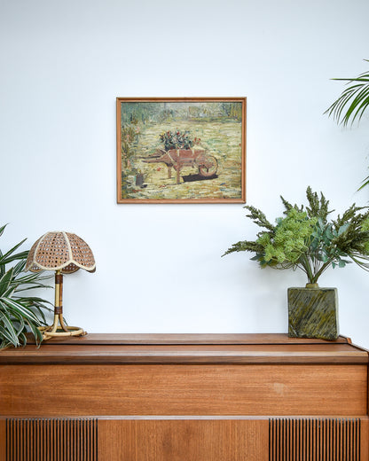 Mid Century Framed Impressionist Style Oil Painting