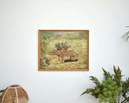 Mid Century Framed Impressionist Style Oil Painting