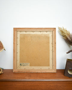 Mid Century Framed Oil Painting Portrait