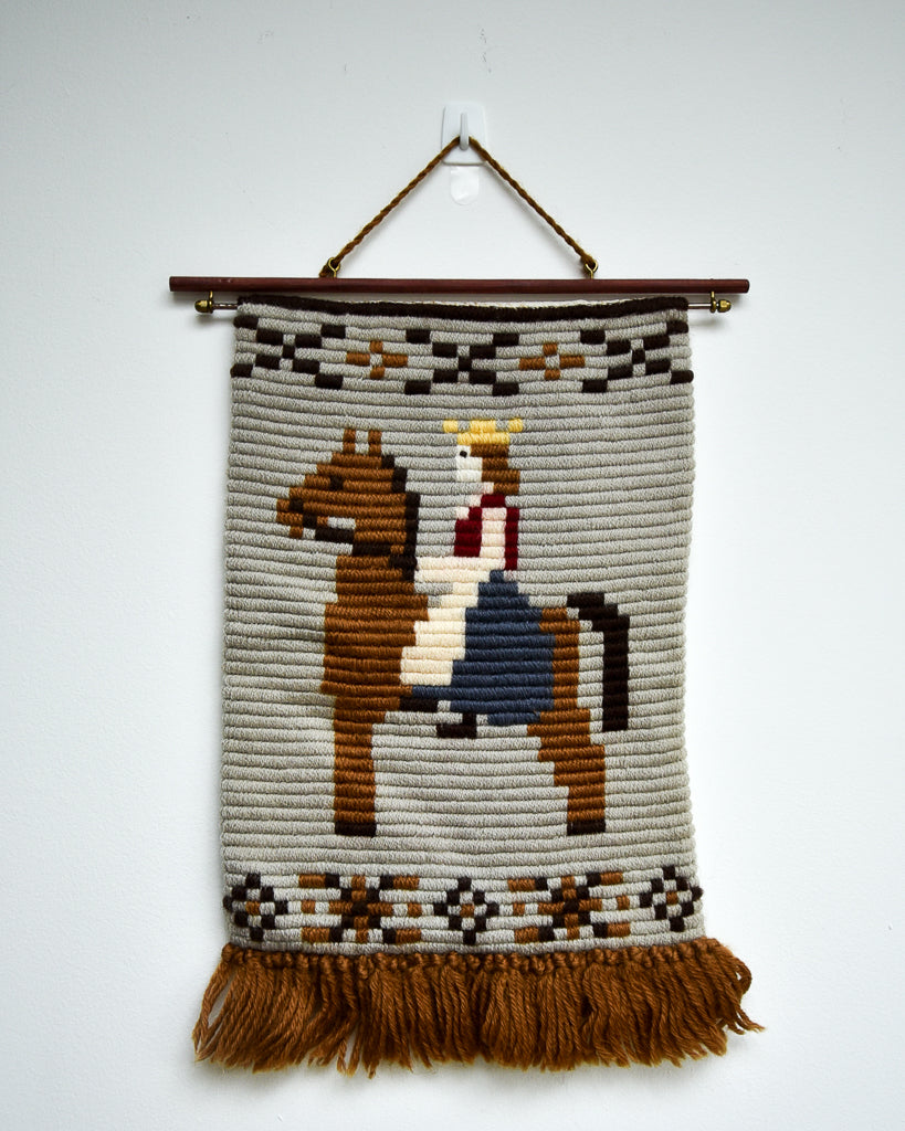 Norwegian Wool Tapestry Wall Hangings (Pair)