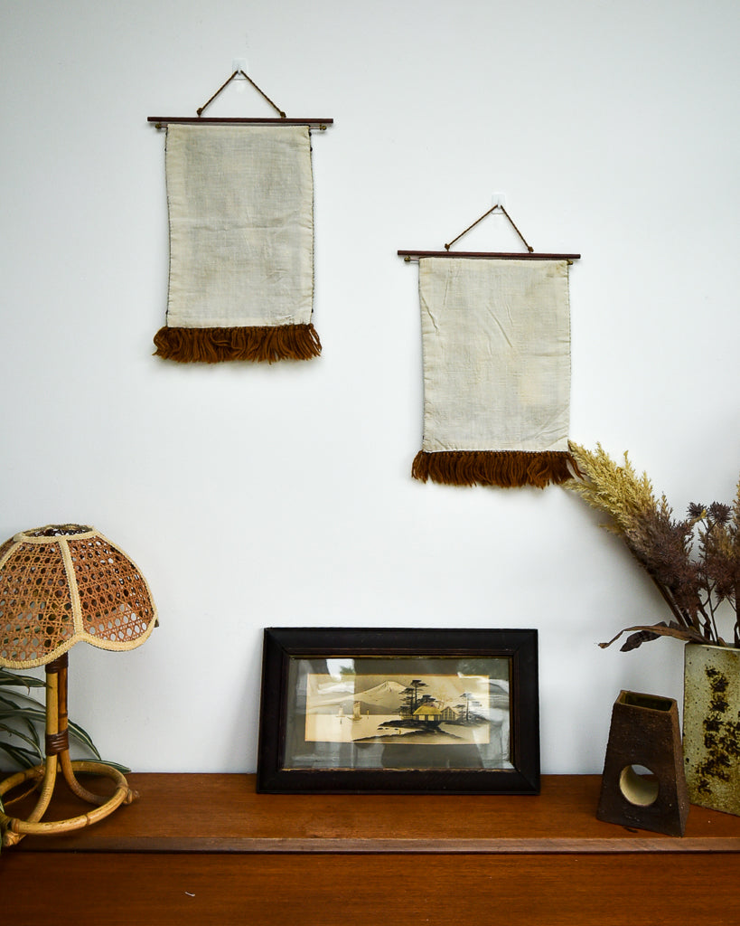 Norwegian Wool Tapestry Wall Hangings (Pair)