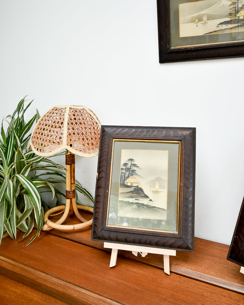 Antique Victorian Oriental Painting Trio Set (x3)