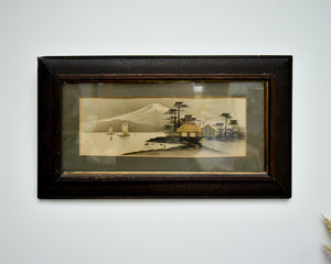 Antique Victorian Oriental Painting Trio Set (x3)