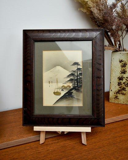 Antique Victorian Oriental Painting Trio Set (x3)