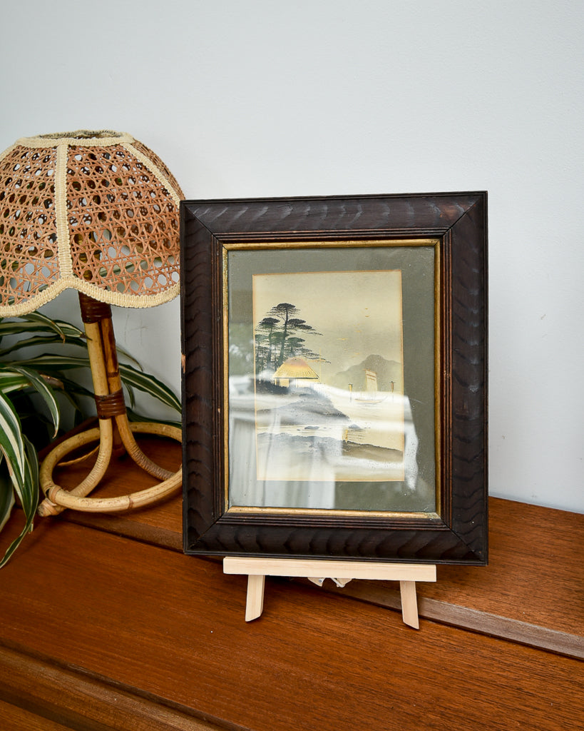 Antique Victorian Oriental Painting Trio Set (x3)