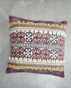 Vintage Moroccan / Turkish Style Cushion (17"x17" Square)