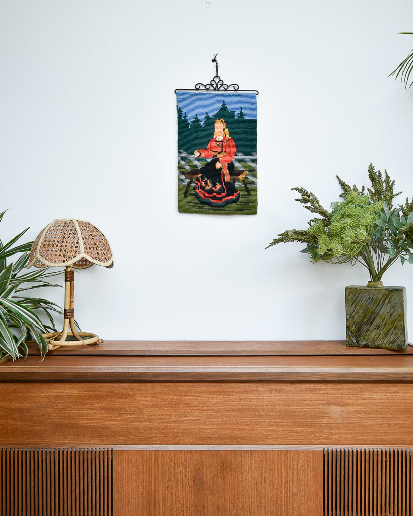 Norwegian Wool Tapestry Wall Hanging