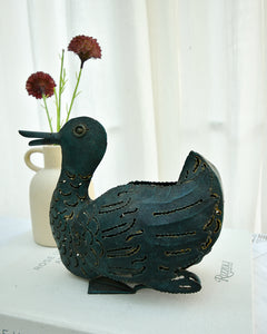 Vintage Duck Metal Rustic Tea Light Holder