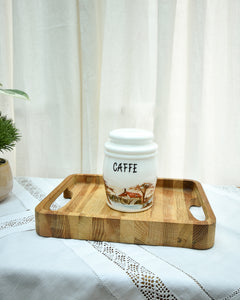 Mid Century 1950s Milk Glass Canister Set