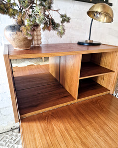 Mid Century Small Cocktail Cabinet / Sideboard Drop Down Door