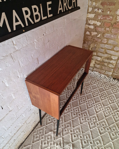 Mid Century Small Cocktail Cabinet / Sideboard Glass Sliding Door