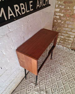 Mid Century Small Cocktail Cabinet / Sideboard Glass Sliding Door