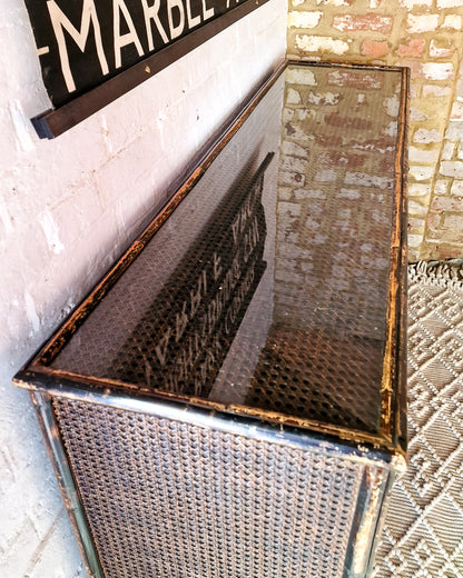 Mid Century Dark Brown Bamboo and Rattan Sideboard