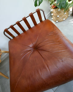 Mid Century Italian Leather Modular Lounge Sofa Chair