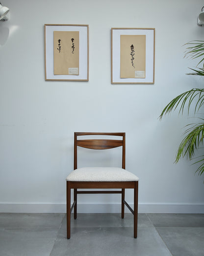Mid Century Teak Extending Ten-Seater Dining Table and Six Chairs