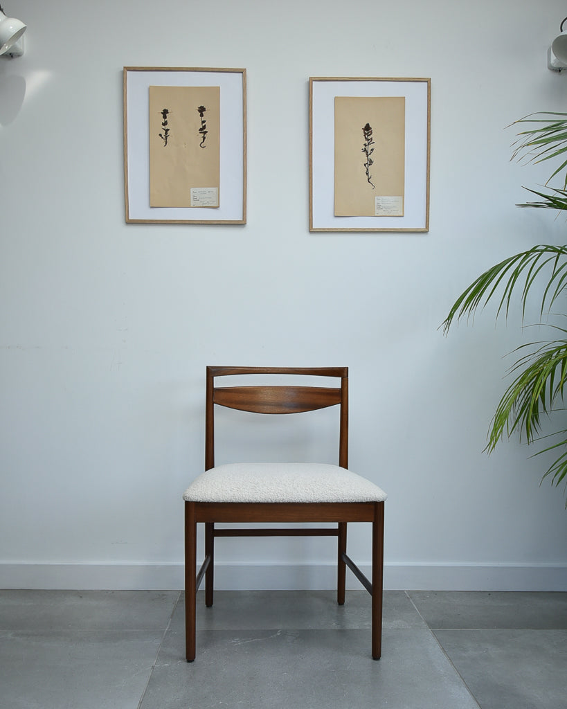 Mid Century Teak Extending Ten-Seater Dining Table and Six Chairs
