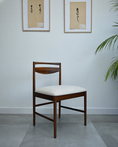 Mid Century Teak Extending Ten-Seater Dining Table and Six Chairs