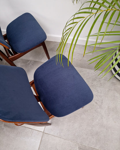 Mid Century Teak Dining Chairs (Set of 4)