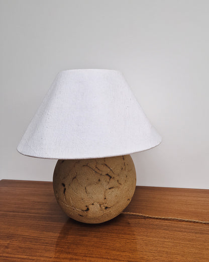 Mid Century Globe Studio Pottery Table Lamp