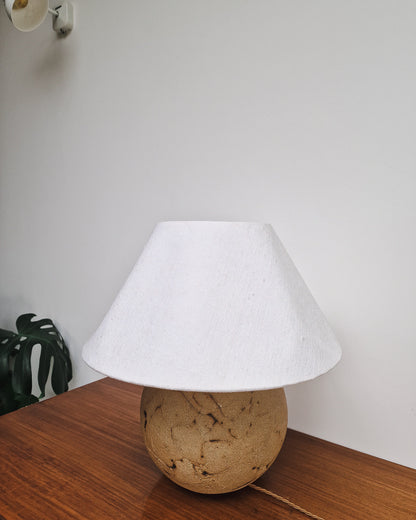 Mid Century Globe Studio Pottery Table Lamp