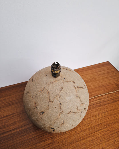 Mid Century Globe Studio Pottery Table Lamp