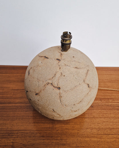 Mid Century Globe Studio Pottery Table Lamp
