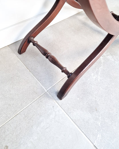 Antique Mahogany Folding Campaign Coaching Table